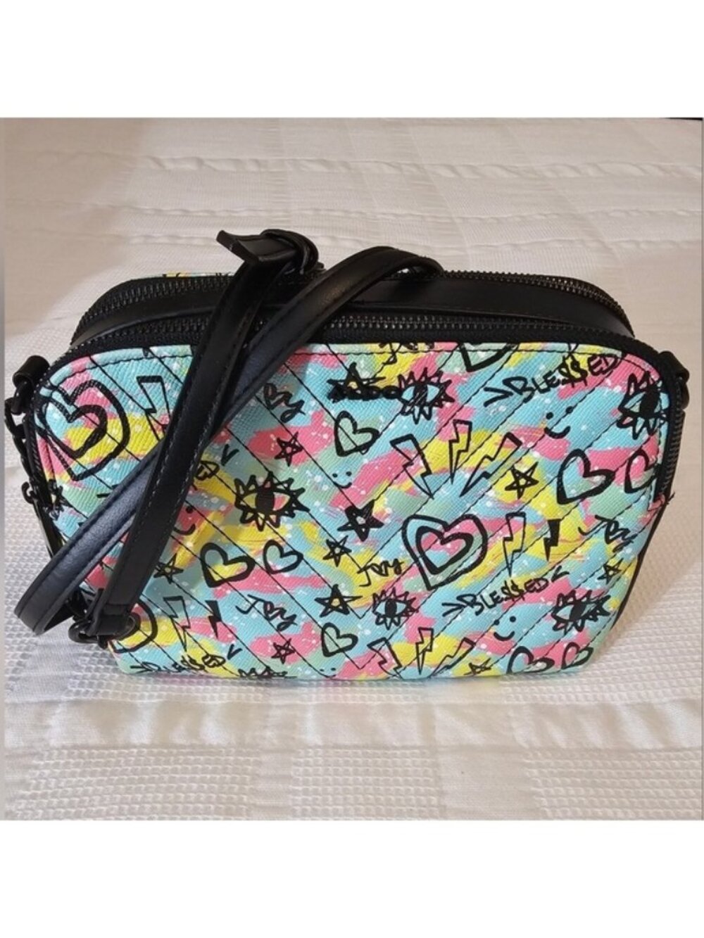 Aldo Multicolor Graphic Crossbody Bag